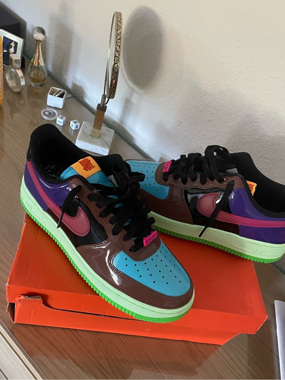 Nike x undefeated Air Force 1 low SP Fauna brown/pink prime multi DV5255-200